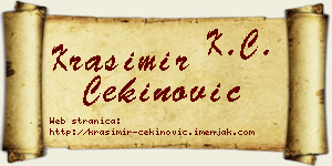 Krasimir Cekinović vizit kartica